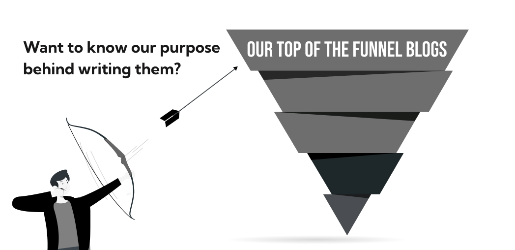 About our top of the funnel blogs