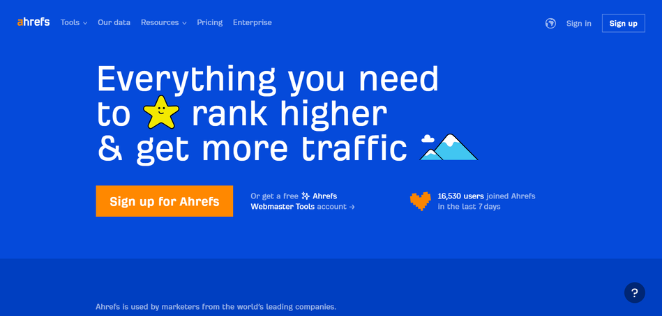Ahrefs is the best keyword monitoring tool as of 2024