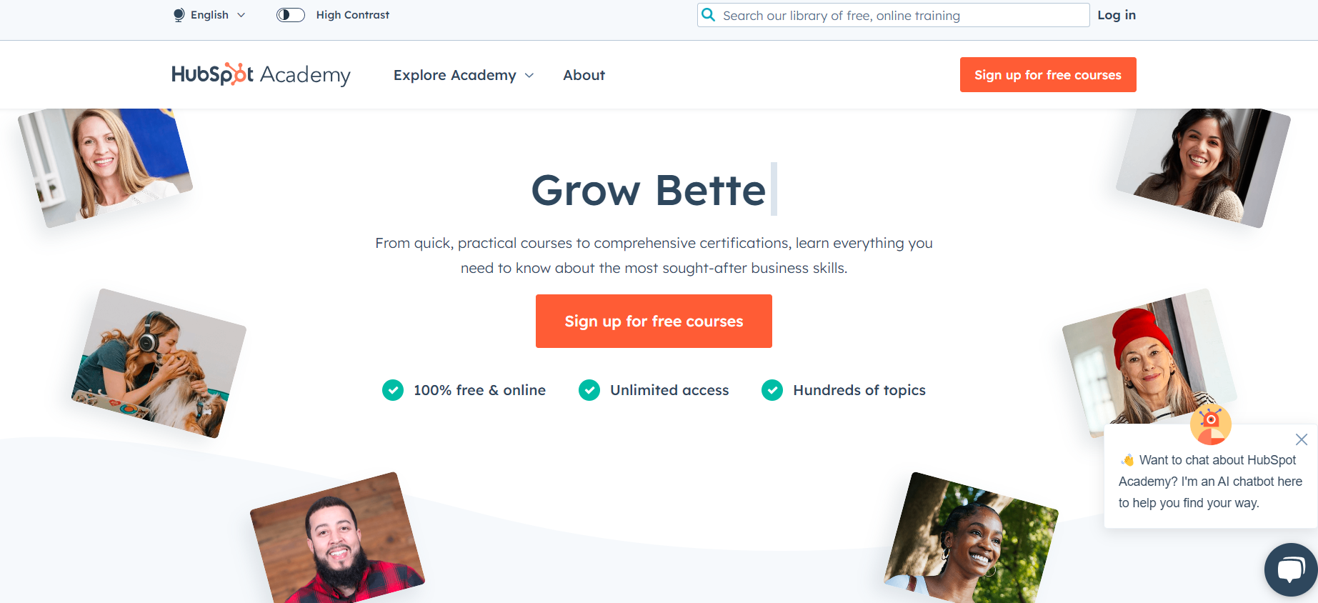 HubSpot Academy Screenshot 